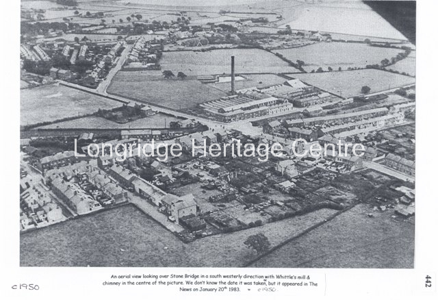 716 - Aerial View - Looking South West over Stone Bridge - 1950